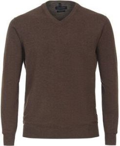 Casa Moda Sweater Pullover V-Hals Bruin