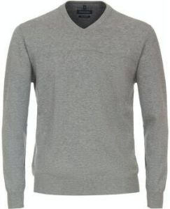 Casa Moda Sweater Pullover V-Hals Grijs