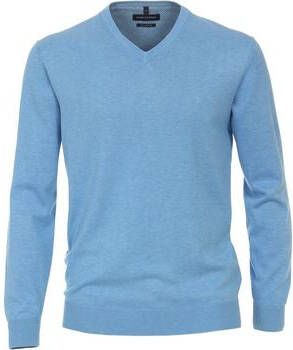 Casa Moda Sweater Pullover V-hals Lichtblauw