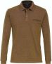 Casa Moda T-shirt Polo Long Sleeves Geel - Thumbnail 1