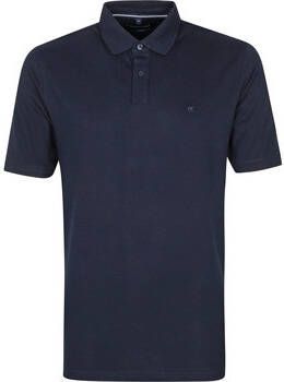 Casa Moda T-shirt Polo Stretch Donkerblauw