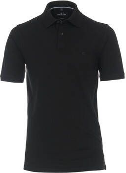 Casa Moda T-shirt Polo Stretch Zwart