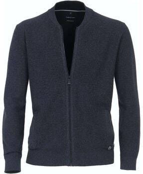 Casa Moda Sweater Vest Melange Donkerblauw
