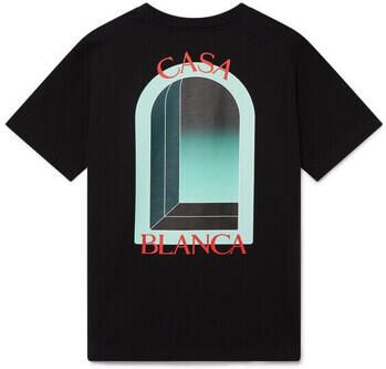 Casablanca T-shirt Korte Mouw L'ARCHE PRINTED T-SHIRT NOIR