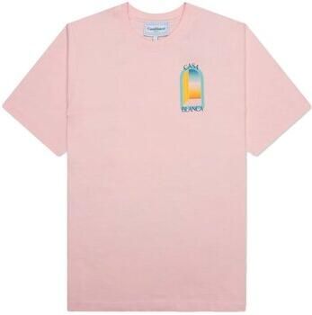 Casablanca Roze T-shirts en Polos met Logo Pink Heren
