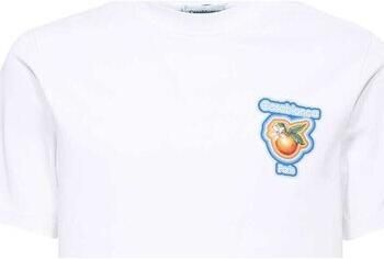 Casablanca Bedrukt katoenen T-shirt Wit White Heren