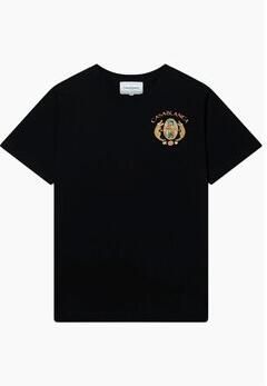 Casablanca Afrikaanse Juwelen Tennis Club T-Shirt Zwart Black Heren