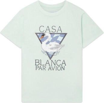 Casablanca T-shirt Korte Mouw PAR AVION T-SHIRT GREEN