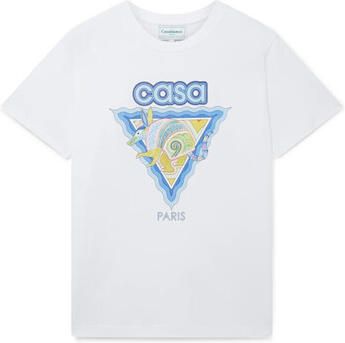 Casablanca Biologisch Katoenen Alebrije Armadillo T-Shirt White Heren