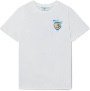 Casablanca T-shirt Korte Mouw T-SHIRT RADIATING ORANGE WHITE - Foto 2