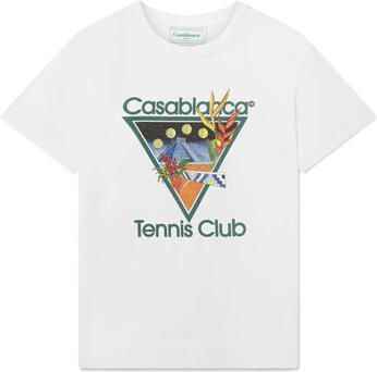 Casablanca T-shirt Korte Mouw T-SHIRT TENNIS CLUB ICON WHITE - Foto 2