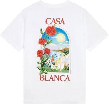 Casablanca T-shirt Korte Mouw LA DAYS T-SHIRT WHITE - Foto 2