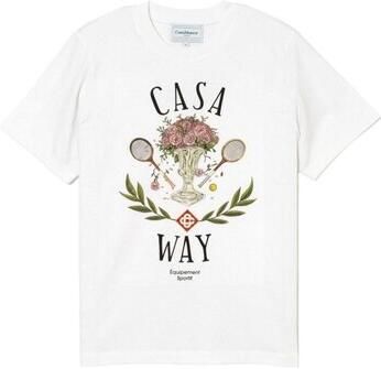 Casablanca T-shirt met bedrukt logo White Heren