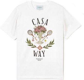 Casablanca T-shirt Korte Mouw TSHIRT CASA WAY WHITE