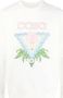 Casablanca Organisch Katoenen Memphis Bedrukte Sweatshirt White Heren - Thumbnail 1