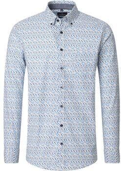 Casamoda Overhemd Lange Mouw Overhemd Dots Blauw