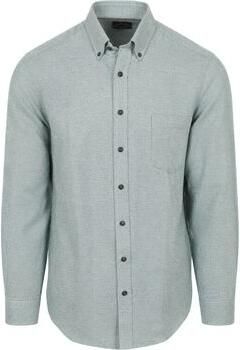 Casamoda Overhemd Lange Mouw Overhemd Faux Uni Groen