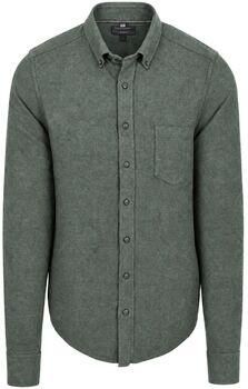 Casamoda Overhemd Lange Mouw Overhemd Faux Uni Groen