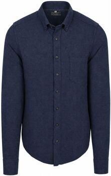Casamoda Overhemd Lange Mouw Overhemd Faux Uni Navy
