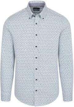 Casamoda Overhemd Lange Mouw Overhemd Print Blauw En Groen