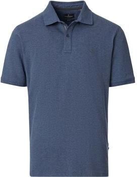 Casamoda Polo Shirt Korte Mouw Polo Stretch Melange Navy