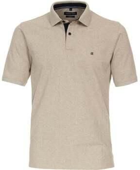 Casamoda Polo Shirt Korte Mouw Poloshirt Beige