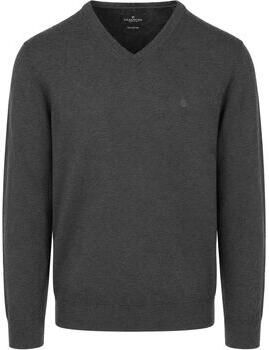 Casamoda Sweater Pullover V-Hals Antra
