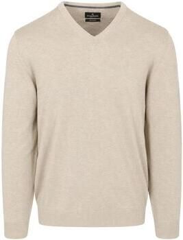 Casamoda Sweater Pullover V-Hals Ecru