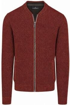 Casamoda Sweater Vest Zip Structure Brique
