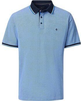 Casamoda T-shirt Polo Piqué Contrast Blauw