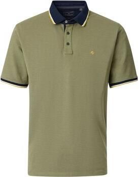 Casamoda T-shirt Polo Piqué Contrast Groen