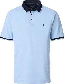 Casamoda T-shirt Polo Piqué Contrast Lichtblauw