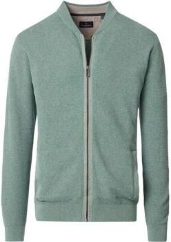 Casamoda Trui Vest Zip Structure Lichtgroen