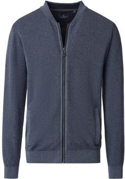 Casamoda Vest Zip Structure Donkerblauw