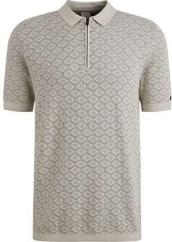 Cast Iron T-shirt Half-Zip Polo Structure Ecru