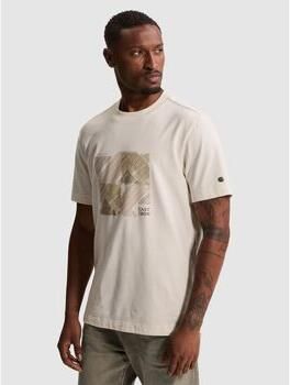 Cast Iron T-shirt Print White Down
