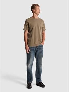 CAST IRON Heren Polo's & T-shirts Short Sleeve R-neck Regular Fit Interlock Taupe - Foto 12