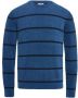 Cast Iron Sweater Trui Gesrteept Donkerblauw - Thumbnail 1