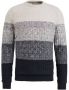 CAST IRON Heren Truien & Vesten Crewneck Casual Stripe Crewneck Donkerblauw - Thumbnail 3