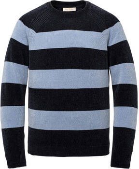 Cast Iron Sweater Trui Strepen Donkerblauw