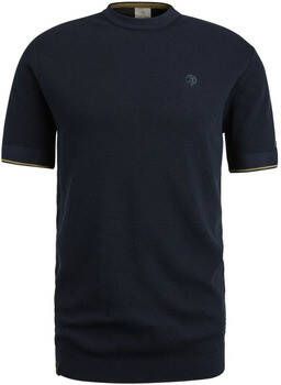 Cast Iron T-shirt Knitted T-Shirt Navy