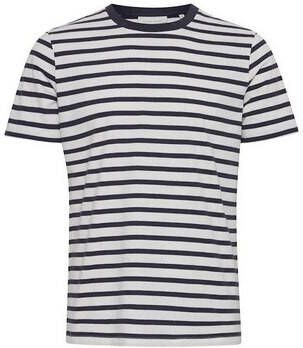 Casual friday T-shirt Korte Mouw T-shirt rayé structuré Tue 0063