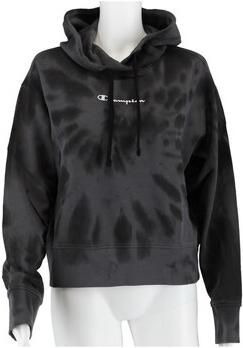 Champion Tie-Dye Print Cropped Hoodie Gray Dames - Foto 3