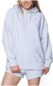 CHAMPION Dames Truien & Vesten Hooded Sweatshirt Dms Plain Lichtblauw - Foto 6