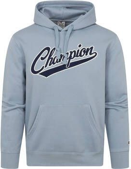 Champion Sweater Hoodie College Logo Lichtblauw