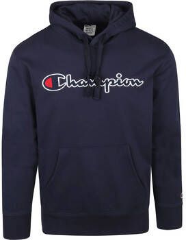 Champion Sweater Hoodie Logo Donkerblauw