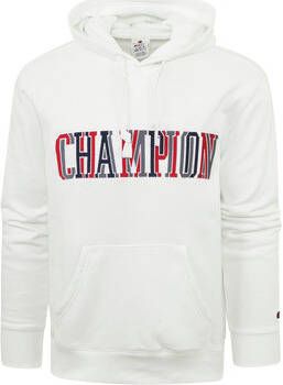 Champion Sweater Sweat Hoodie Logo Wit