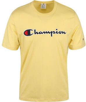 Champion T-shirt T-Shirt Script Logo Geel
