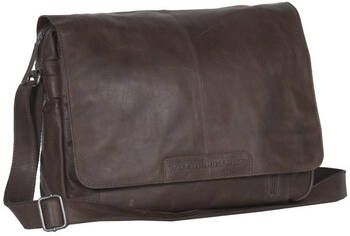 Chesterfield Laptoptas Leren Laptoptas Messenger 15.6 inch Richard Bruin