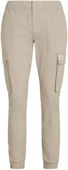 Calvin Klein Jeans Tapered Broek Lente Zomer Collectie Beige Heren
